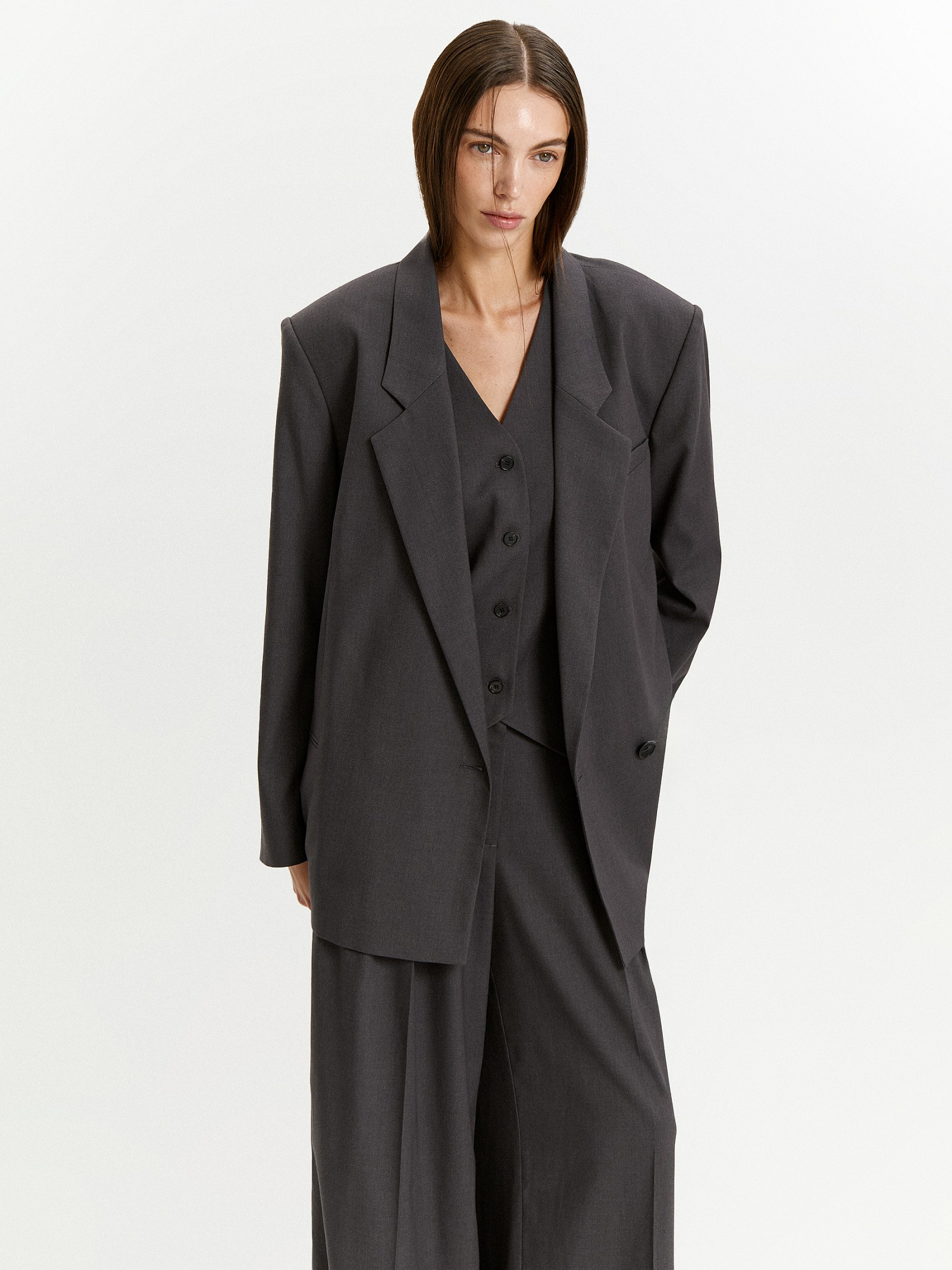 Жакет прямого кроя